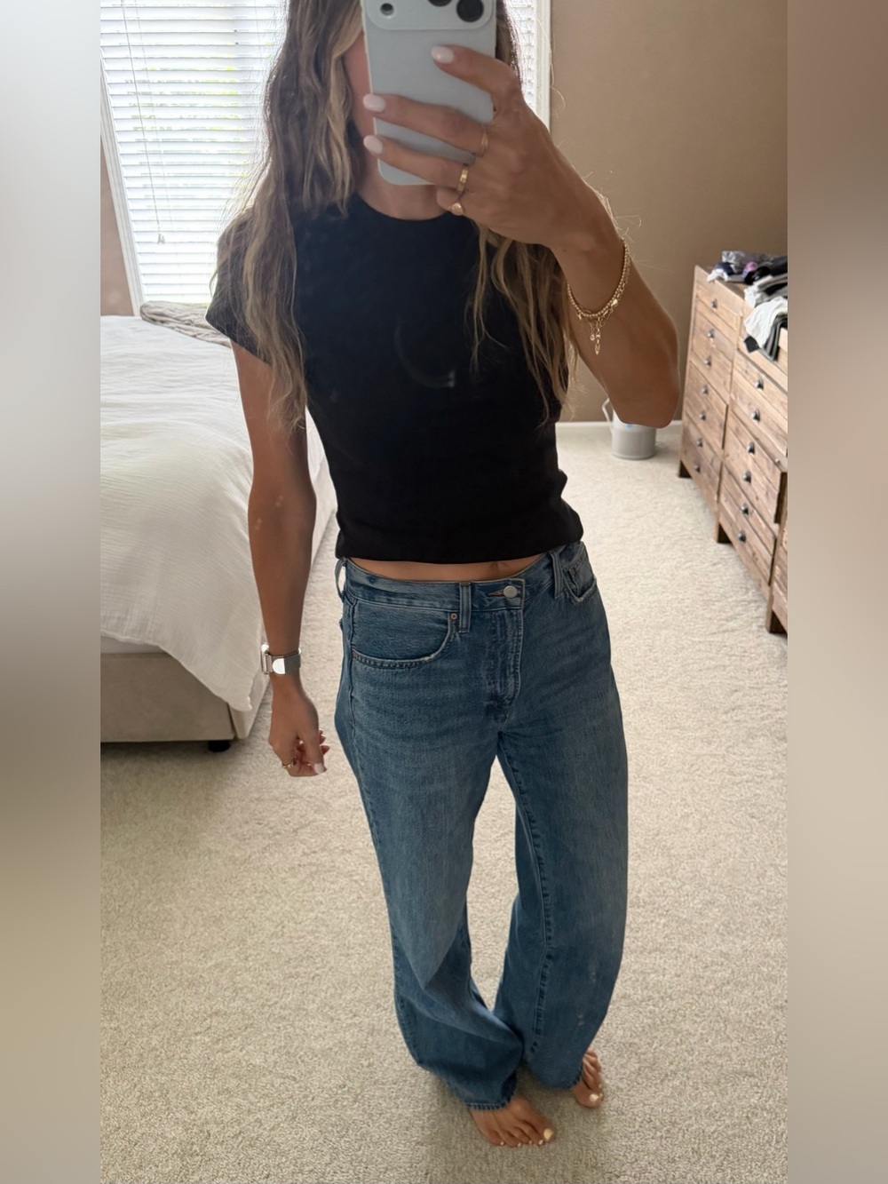 Aritzia Denim Forum The Farrah Hi-Rise Wide Jean